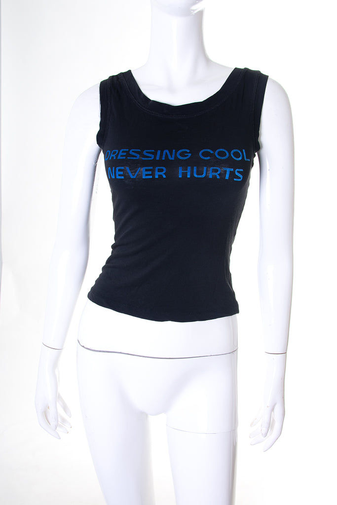Dolce and Gabbana 'Dressing Cool Never Hurts' Tank Top - irvrsbl