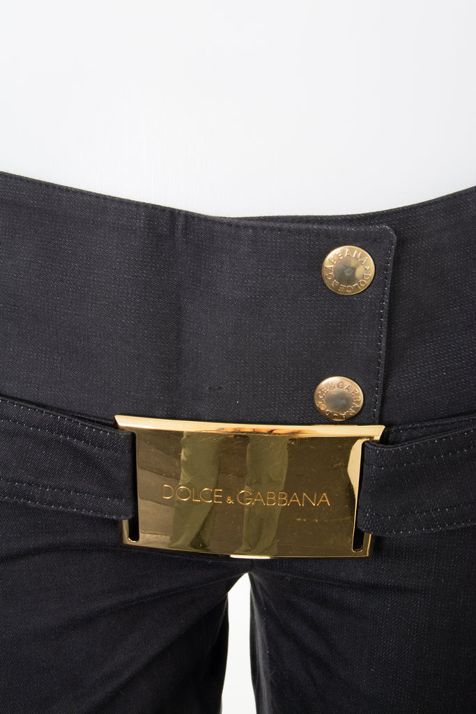 Dolce and Gabbana Gold Buckle Pants - irvrsbl