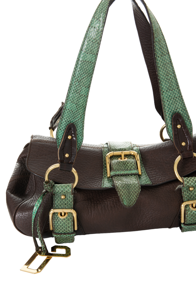 Dolce and Gabbana Python Effect Shoulder Bag - irvrsbl
