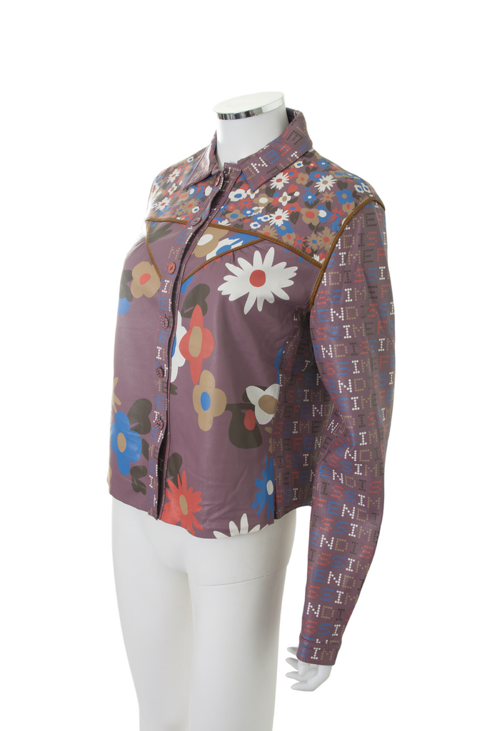 Fendi Floral Leather Jacket - irvrsbl