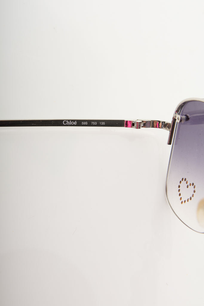 Chloe Heart Strass Sunglasses - irvrsbl