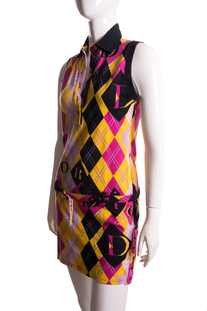 Christian Dior Argyle Print Dress - irvrsbl