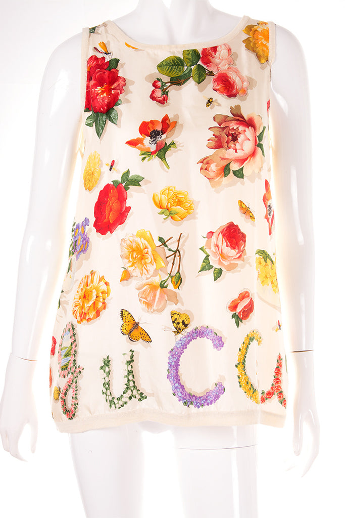 Gucci Silk Floral Top - irvrsbl