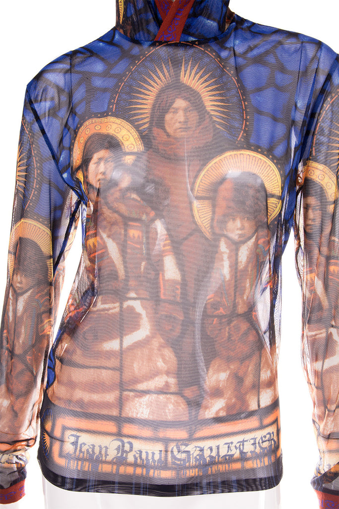 Jean Paul Gaultier Stained Glass Hooded Top - irvrsbl