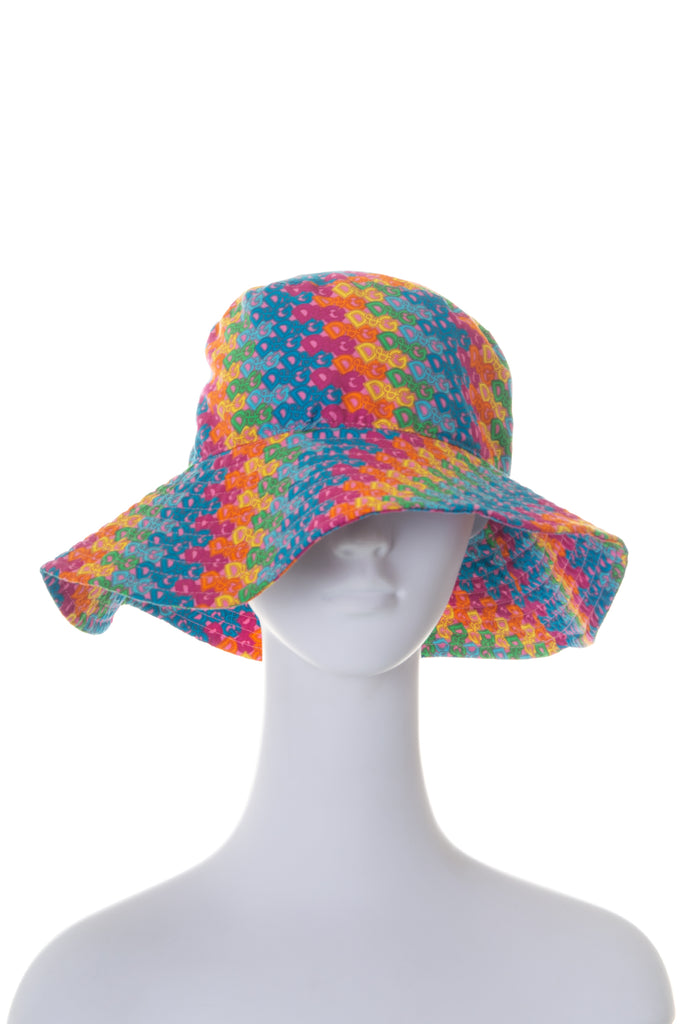 Dolce and Gabbana Rainbow Logo Print Hat - irvrsbl