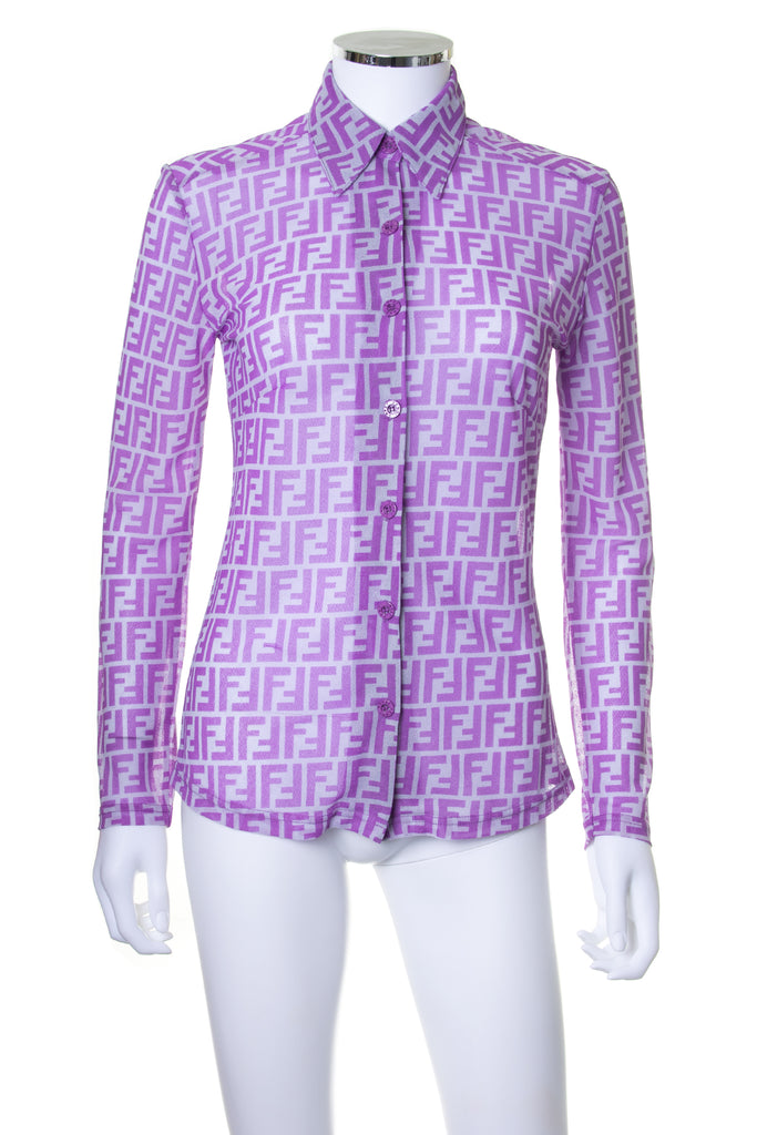 Fendi Sheer Monogram Shirt - irvrsbl