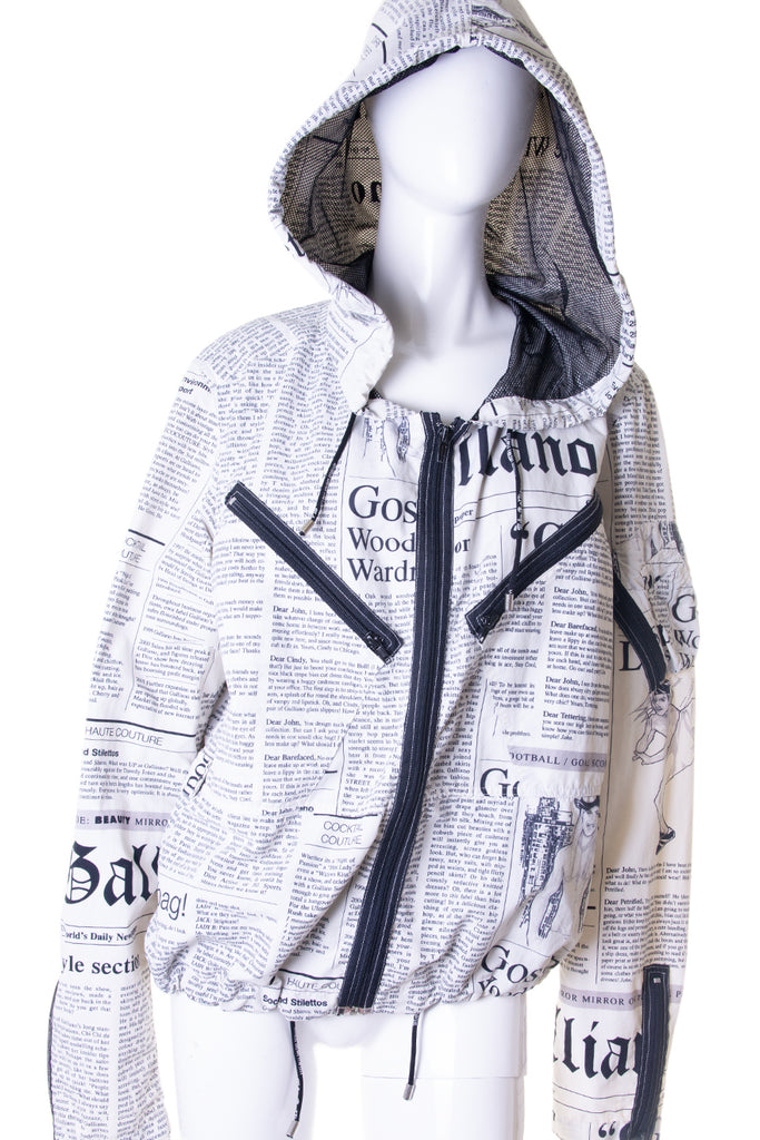 John Galliano Gazette Print Jacket - irvrsbl