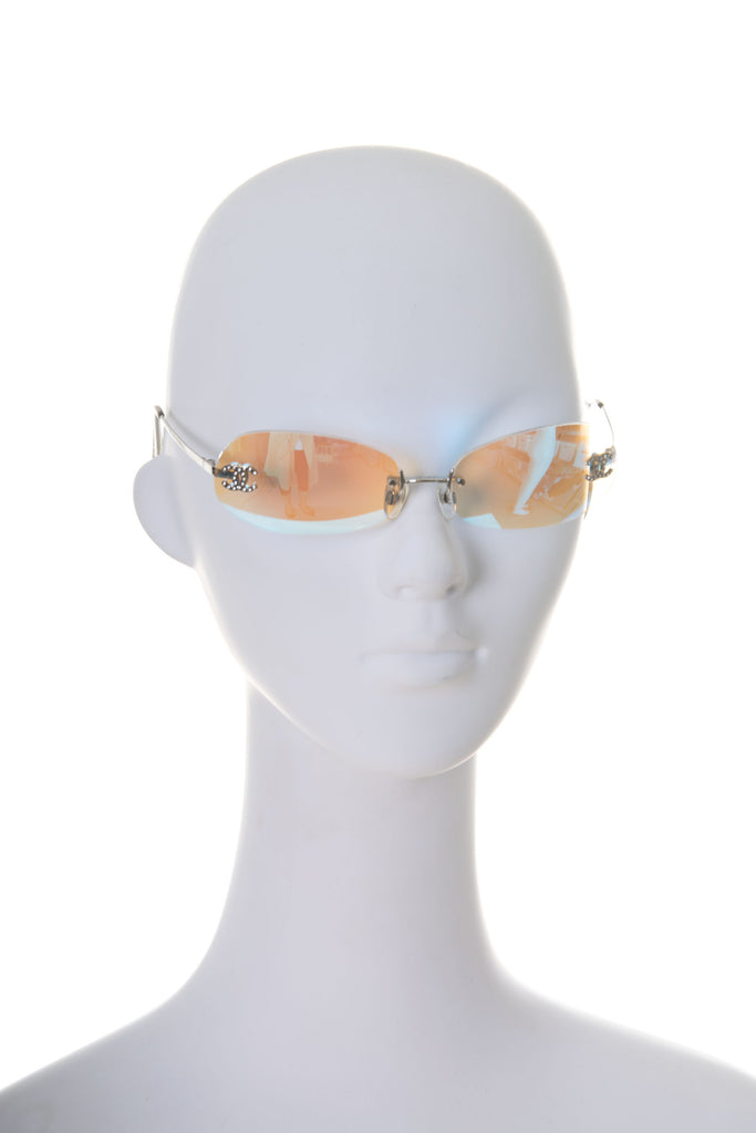 Chanel Iridescent Swarovski Sunglasses - irvrsbl
