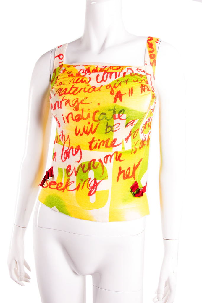 Christian Dior Graffiti Print Top - irvrsbl