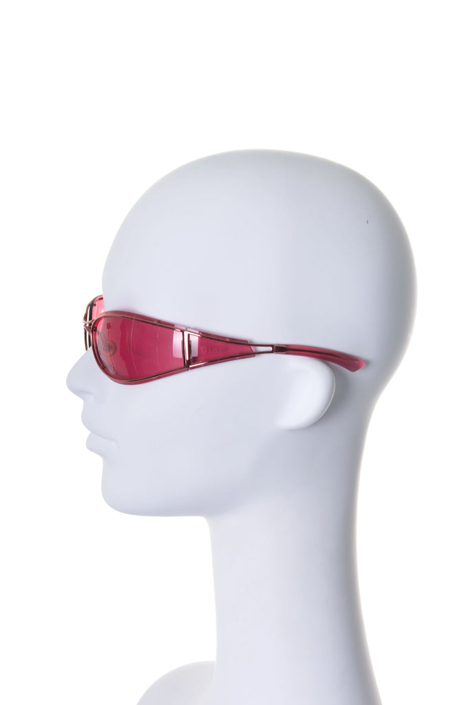 Christian Dior Pink Wraparound Sunglasses - irvrsbl