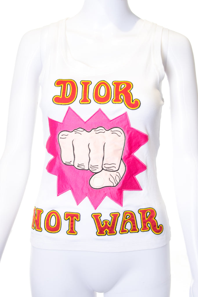 Christian Dior Dior Not War Tank Top - irvrsbl