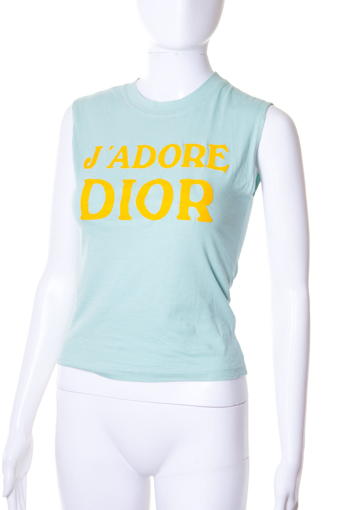 Christian DiorJ'Adore Dior Tank in Teal- irvrsbl
