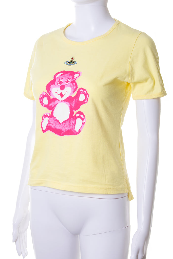 Vivienne Westwood Orb Tshirt with Teddy Bear - irvrsbl