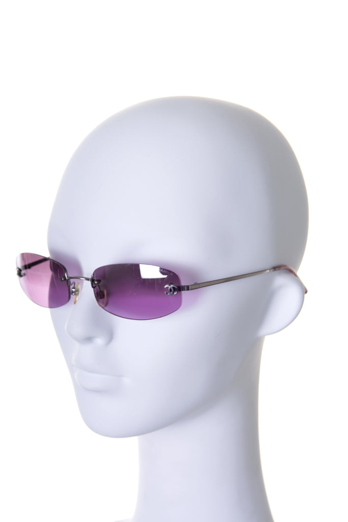 ChanelRimless Purple Sunglasses- irvrsbl
