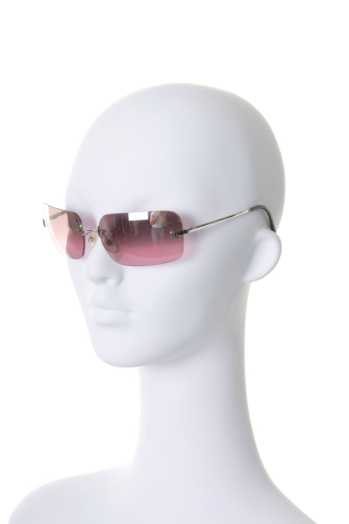Chanel c. 124/7E Reflective Sunglasses with CC Detail - irvrsbl