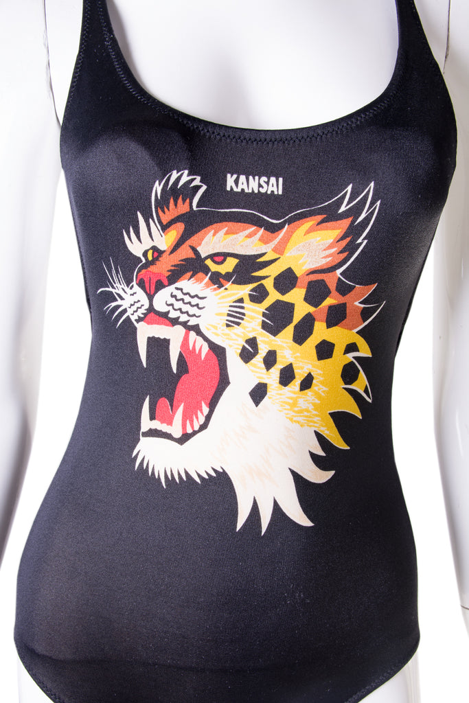 Kansai Yamamoto Tiger Print Swimsuit - irvrsbl