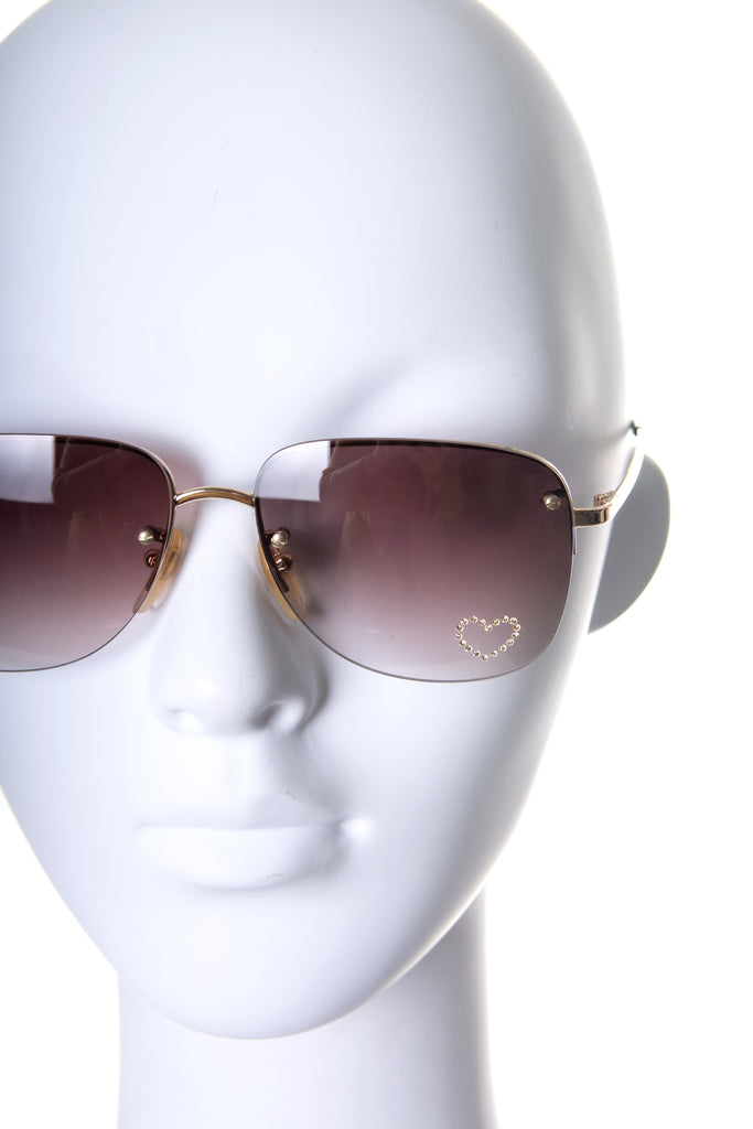 Chloe Crystal Heart Sunglasses - irvrsbl