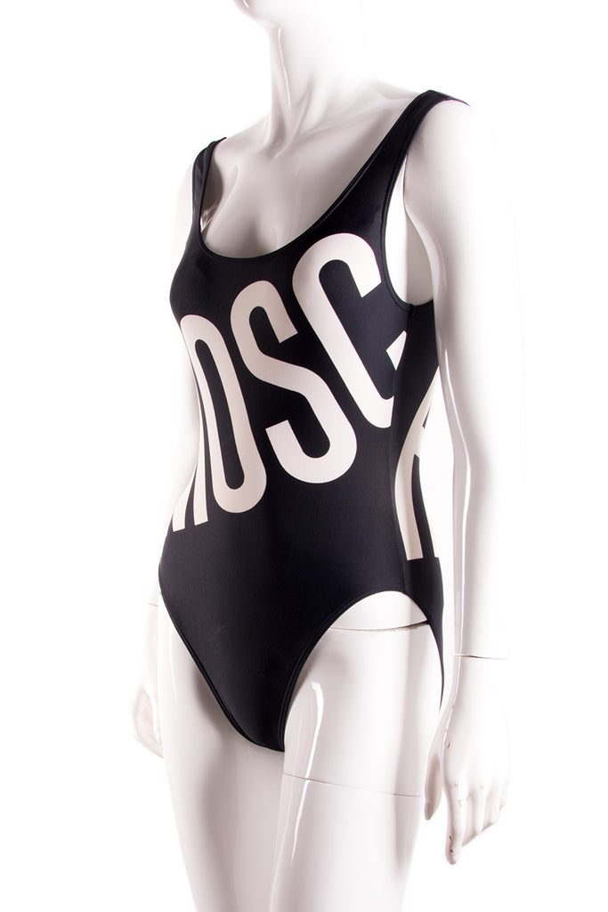 Moschino Logo Print Swimsuit - irvrsbl