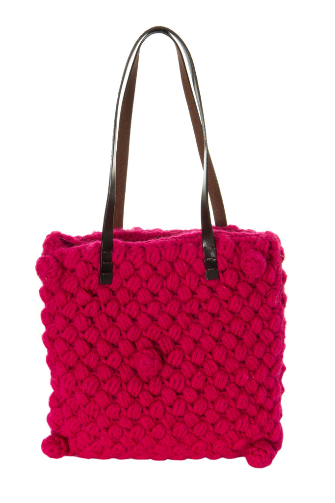 Fendi Pink Knit Tote - irvrsbl