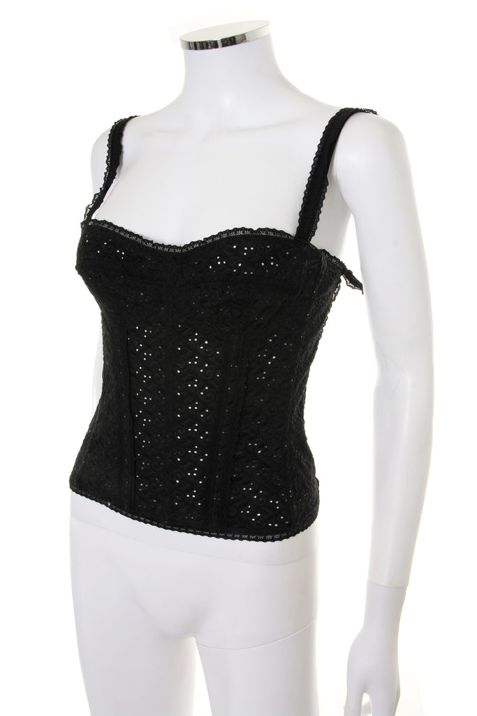 Dolce and Gabbana Broderie Anglaise Corset Top - irvrsbl