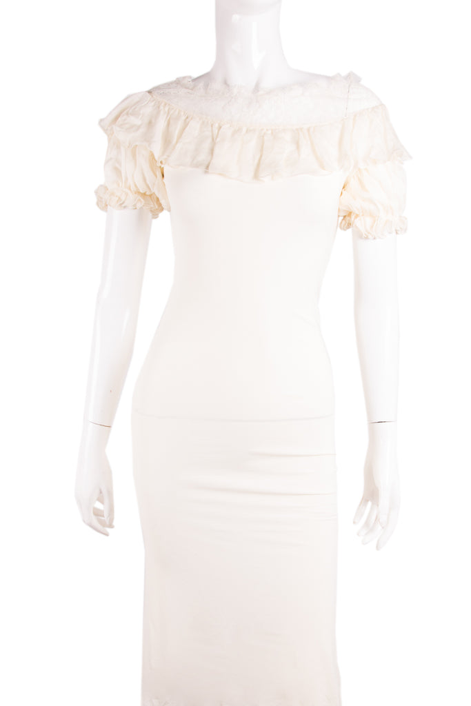 Roberto Cavalli Lace Shoulder Dress - irvrsbl