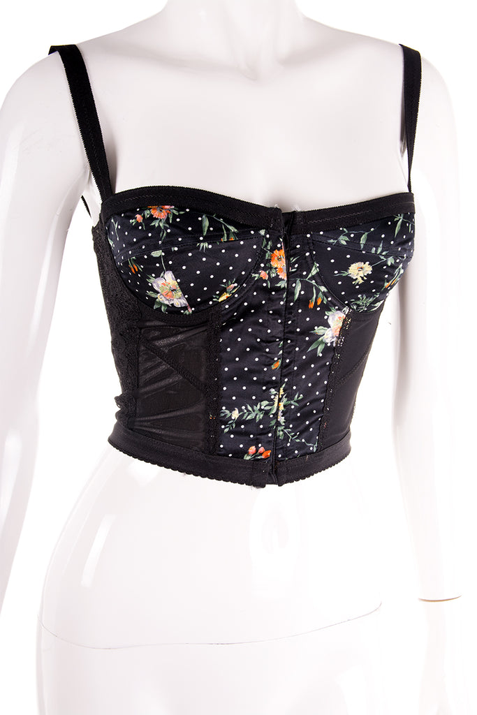 Dolce and Gabbana Floral Cropped Bustier - irvrsbl
