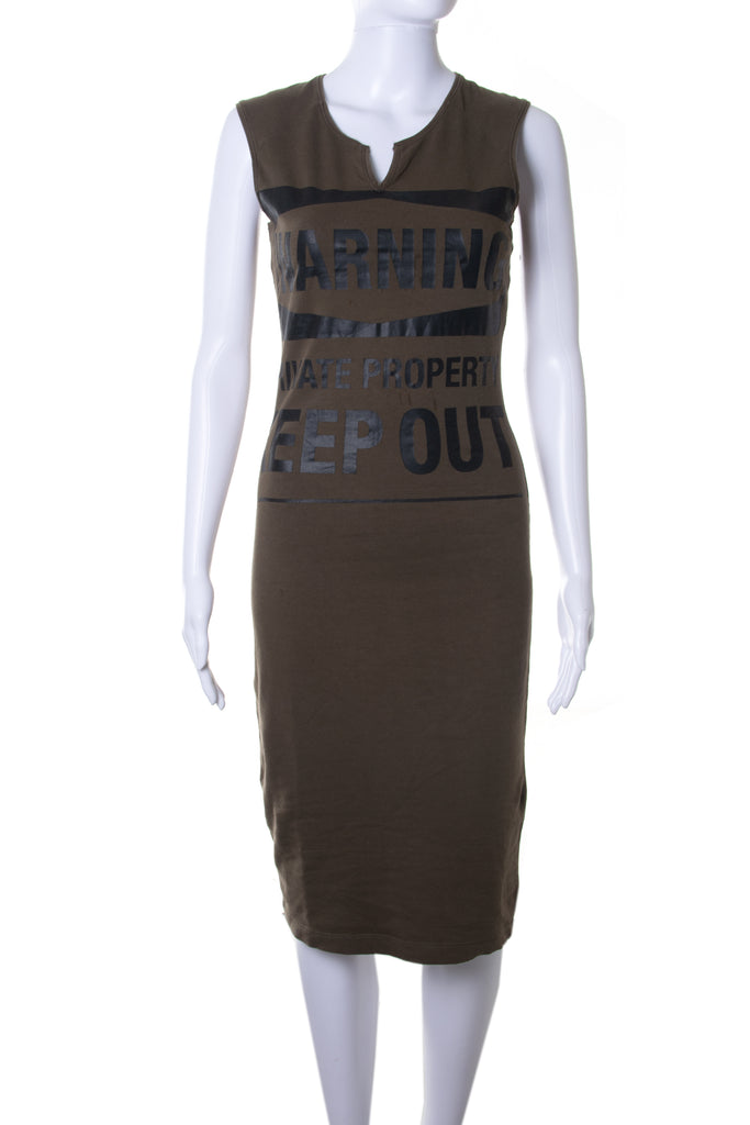 Plein SudWarning, Private Property.  Keep Out! Dress- irvrsbl
