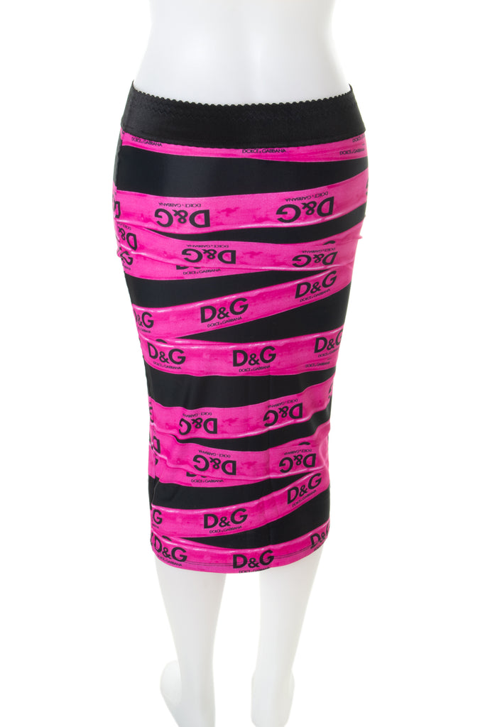 Dolce and Gabbana Caution Tape Skirt - irvrsbl