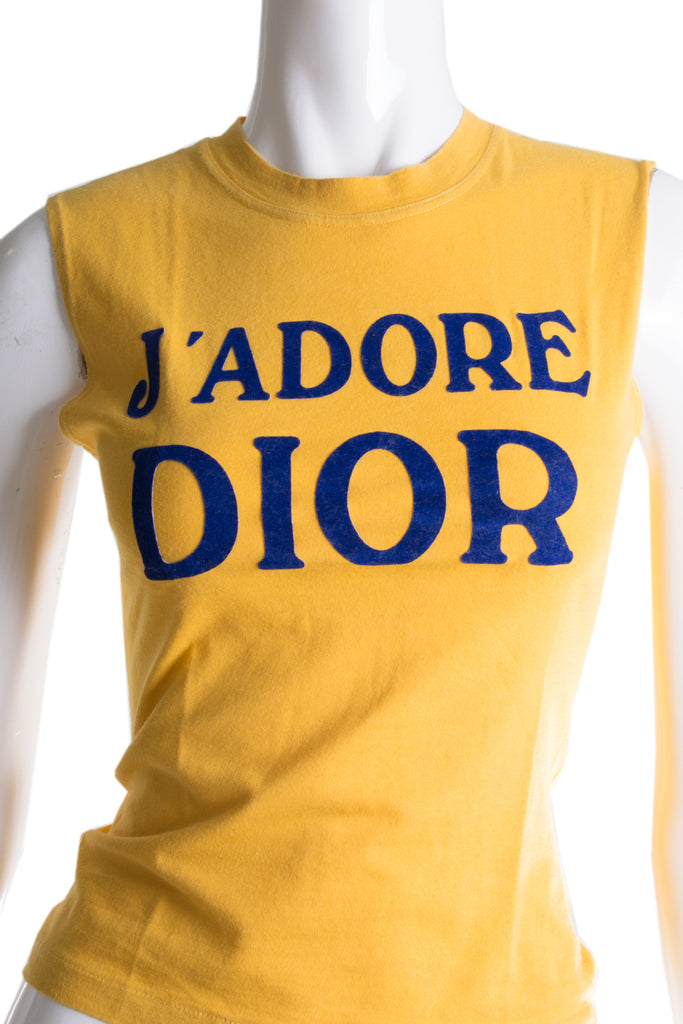 Christian Dior J'Adore Dior Top in Yellow - irvrsbl