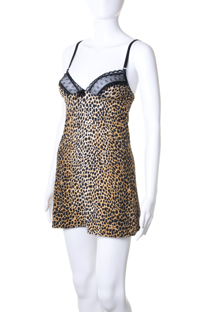 Dolce and Gabbana Leopard Print Slip Dress - irvrsbl