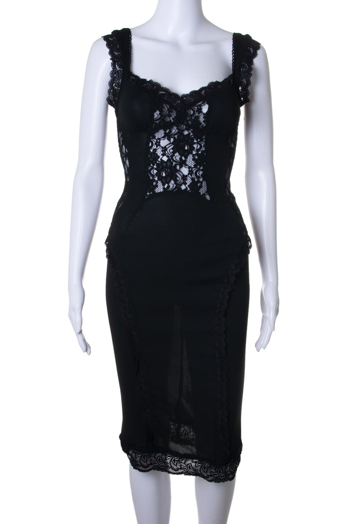 Dolce and Gabbana Lace Panel Dress - irvrsbl