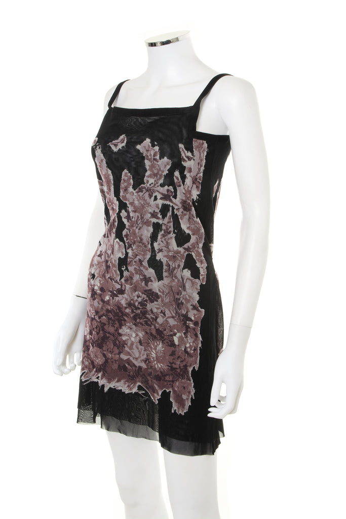 Jean Paul Gaultier Printed Mesh Dress - irvrsbl