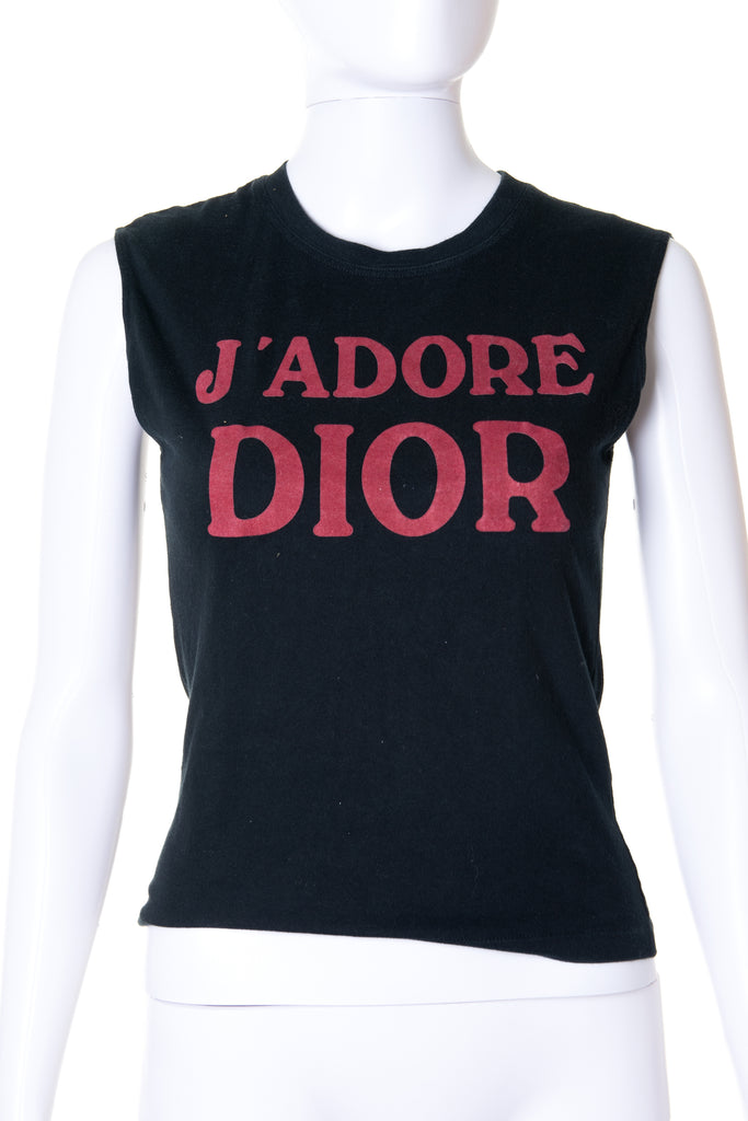Christian Dior J'Adore Dior Top in Black - irvrsbl