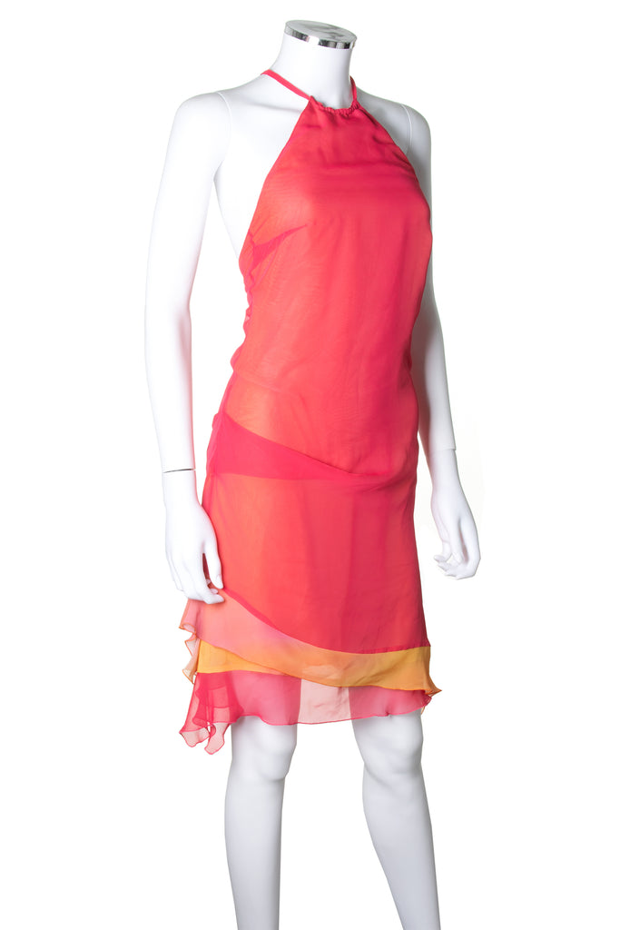 VersaceHalter Neck Dress- irvrsbl