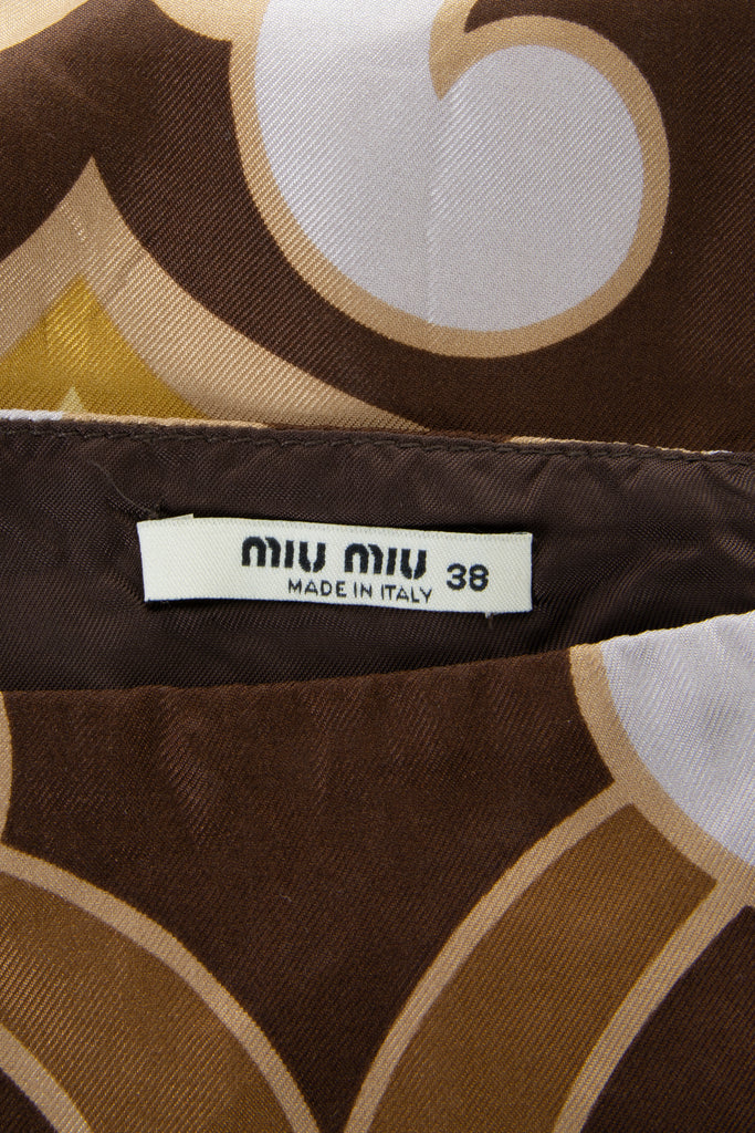 Miu Miu Printed Silk Skirt - irvrsbl