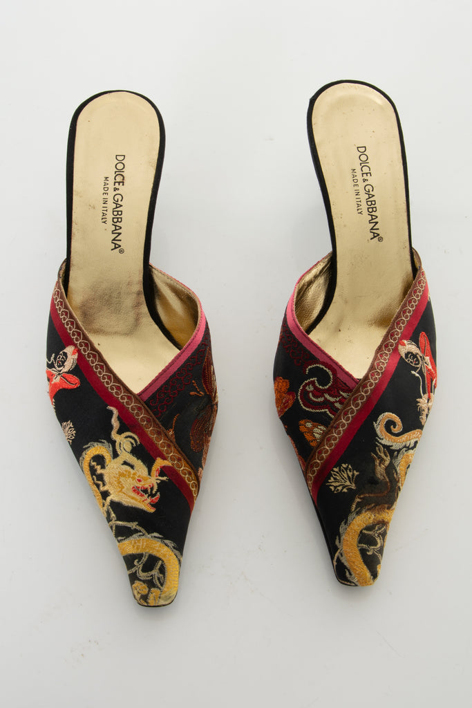 Dolce and GabbanaSatin Heels 36- irvrsbl