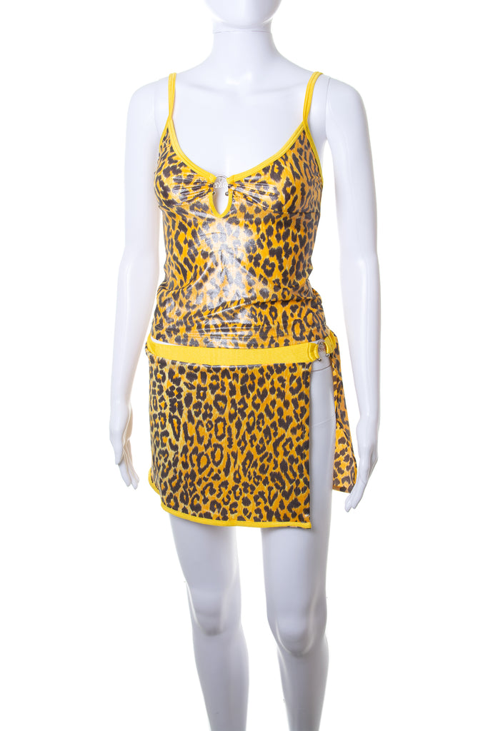 Dolce and Gabbana Animal Print Top and Skirt Set - irvrsbl