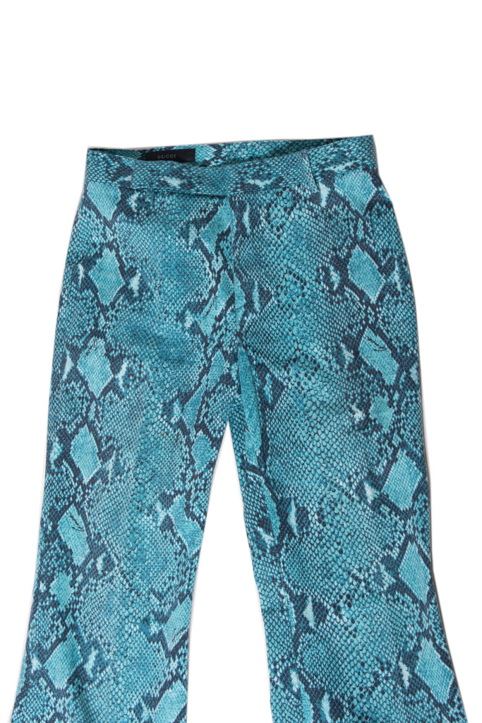 Gucci Tom Ford Python Print Pants - irvrsbl