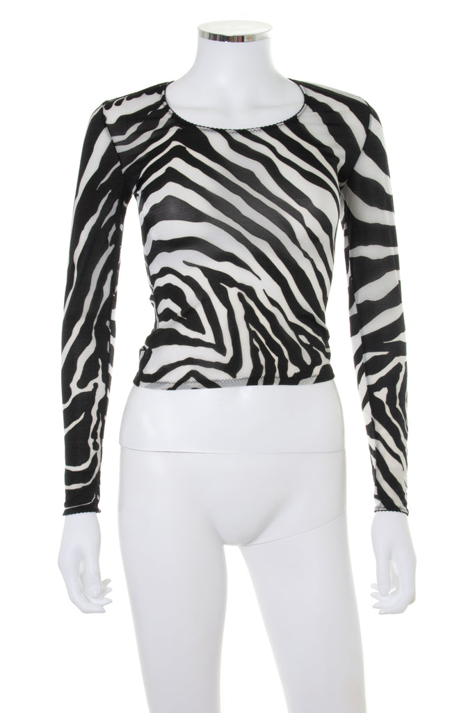 Dolce and Gabbana Zebra Print Top - irvrsbl