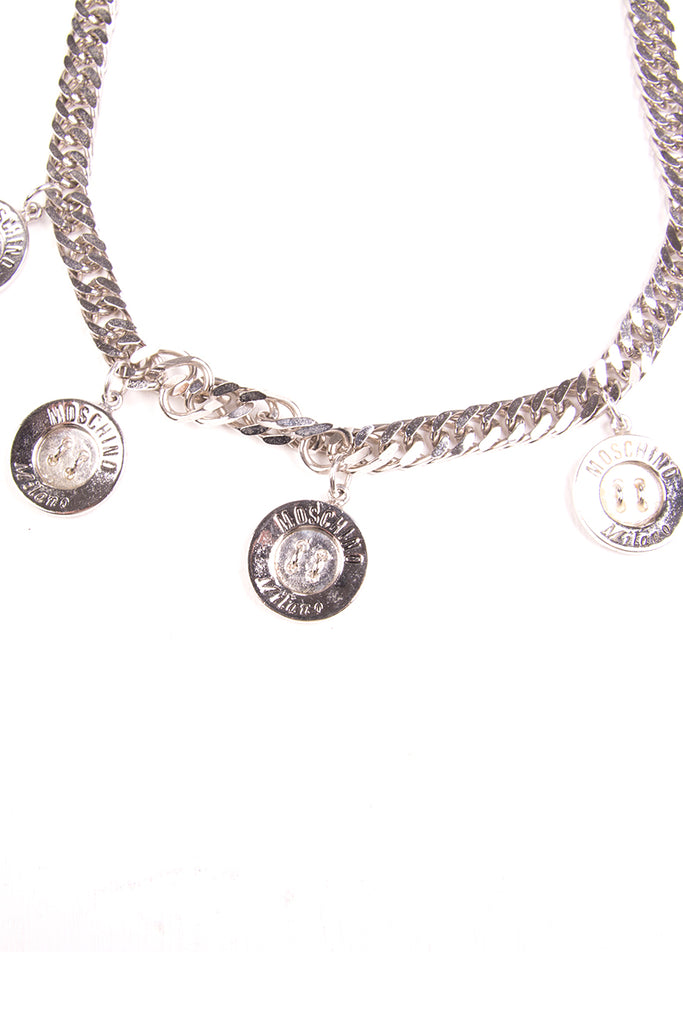 Moschino Button Charm Necklace - irvrsbl