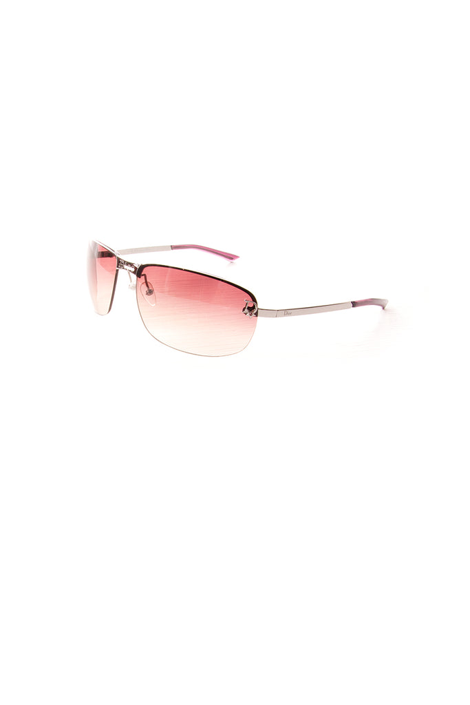 Christian Dior Frameless Sunglasses with Pink Lenses - irvrsbl