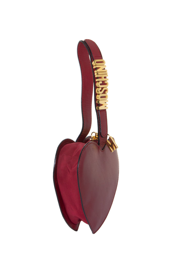 MoschinoRed Heart Wristlet- irvrsbl
