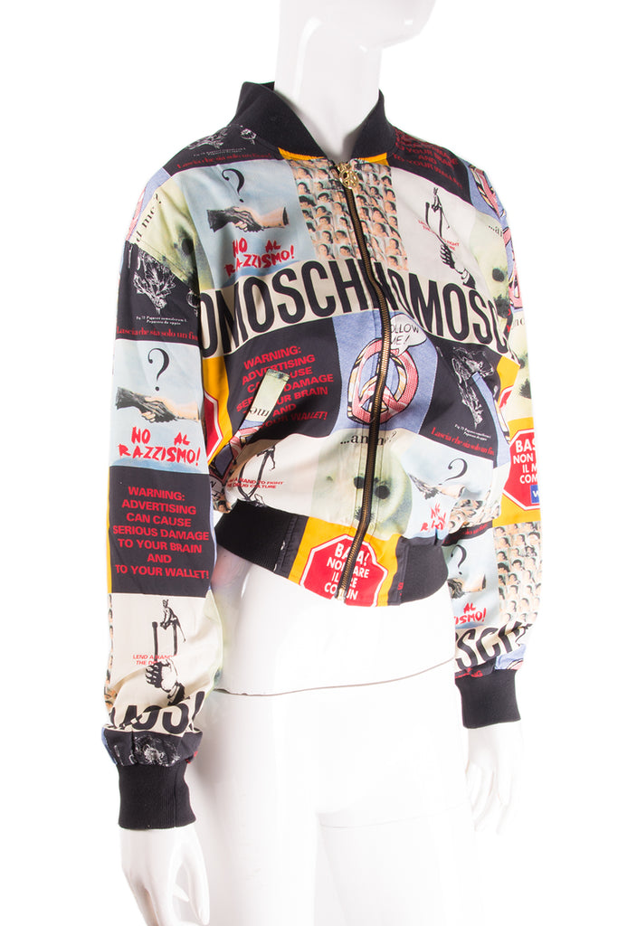 Moschino Printed Bomber Jacket - irvrsbl