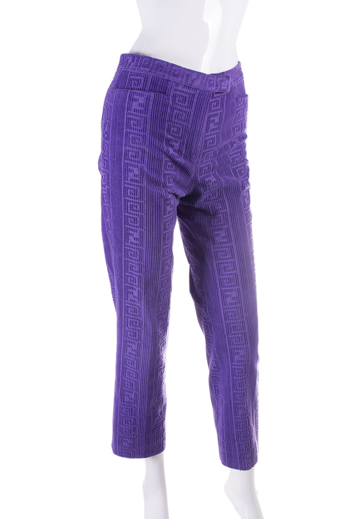 Fendi Zucca Purple Pants - irvrsbl