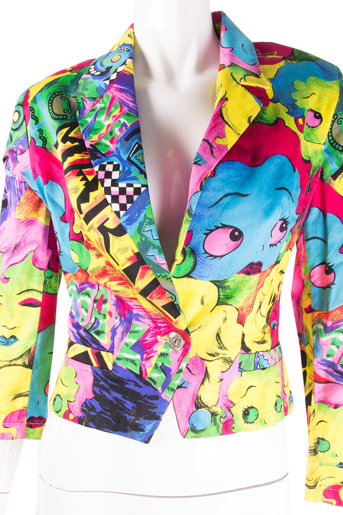 Versace Betty Boop Print Jacket - irvrsbl