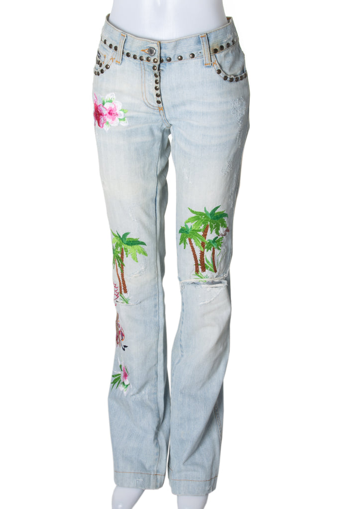 Dolce and Gabbana Palm Tree Jeans - irvrsbl