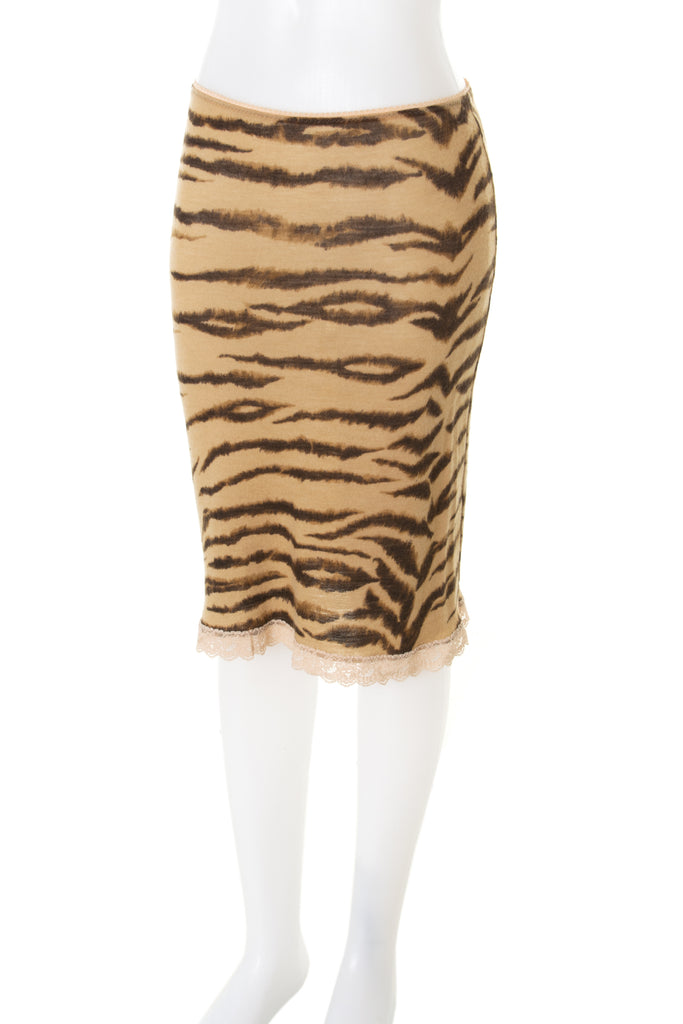 Dolce and Gabbana Tiger Print Skirt - irvrsbl