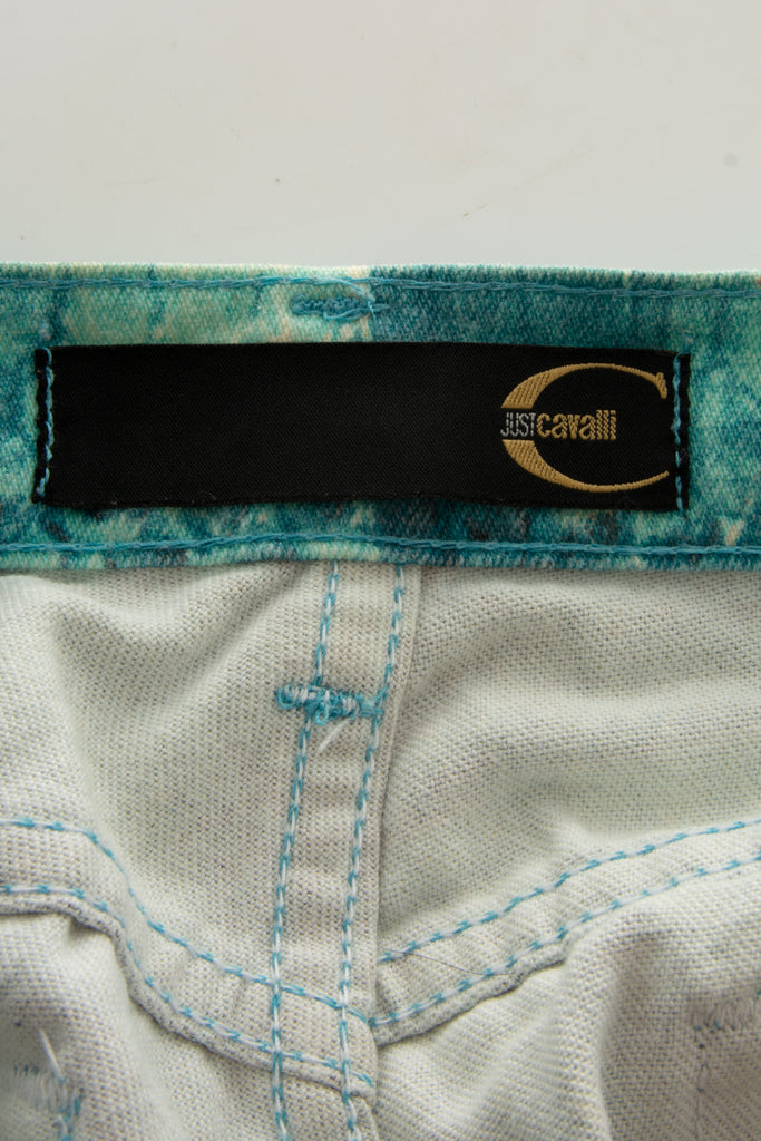 Roberto Cavalli Snake Print Jeans - irvrsbl