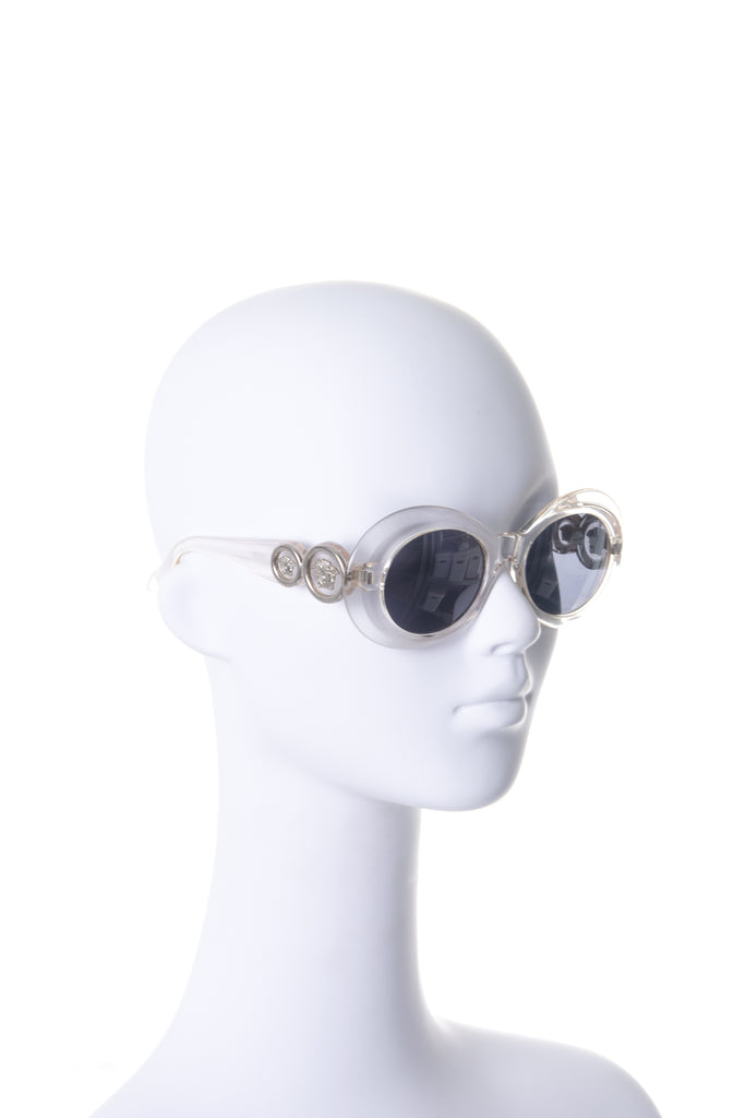 Versace Transparent Medusa Sunglasses - irvrsbl