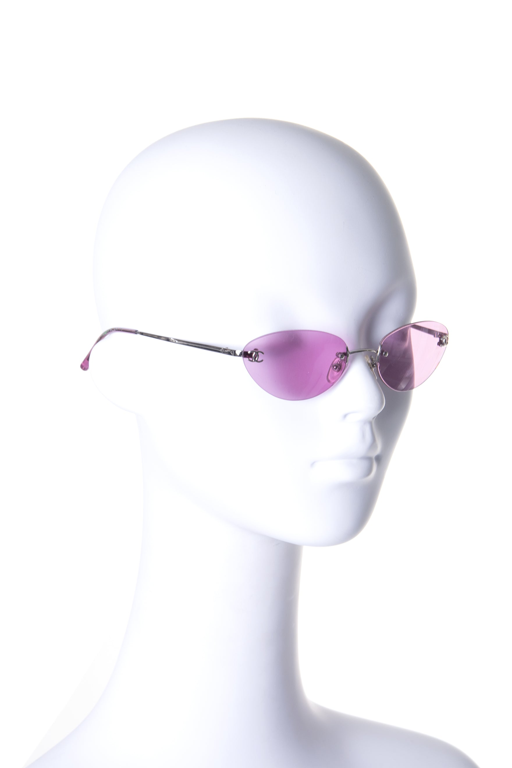 Chanel 4003 c. 124/76 Rimless Sunglasses